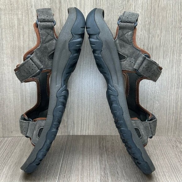 Teva Sandals Mens Size 12 Katavi 2 Adjustable Trail Hiking Suede Brown 1019192 - Picture 8 of 12